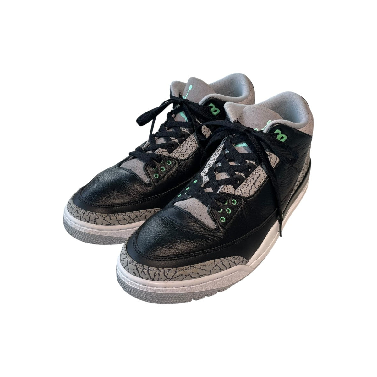 NIKE Air Jordan 3 Retro Green GlowローカットスニーカーCT8532-031 古着・中古-1枚目のアイテム画像