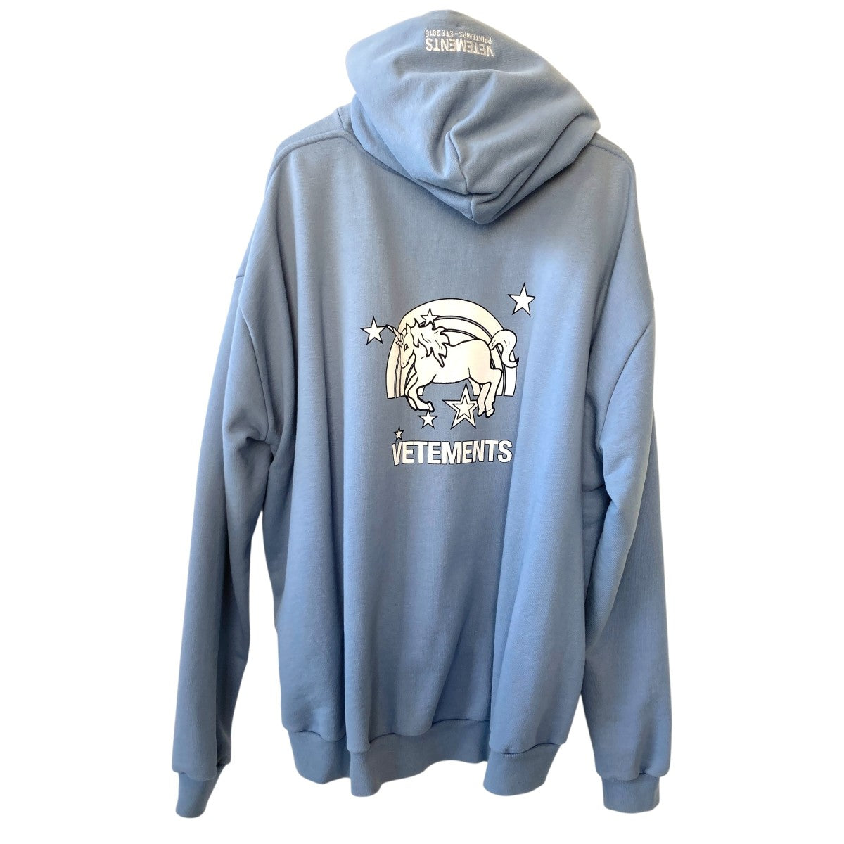 VETEMENTS(ヴェトモン) Rainbows Unicorn Hoodedプルオーバーパーカー