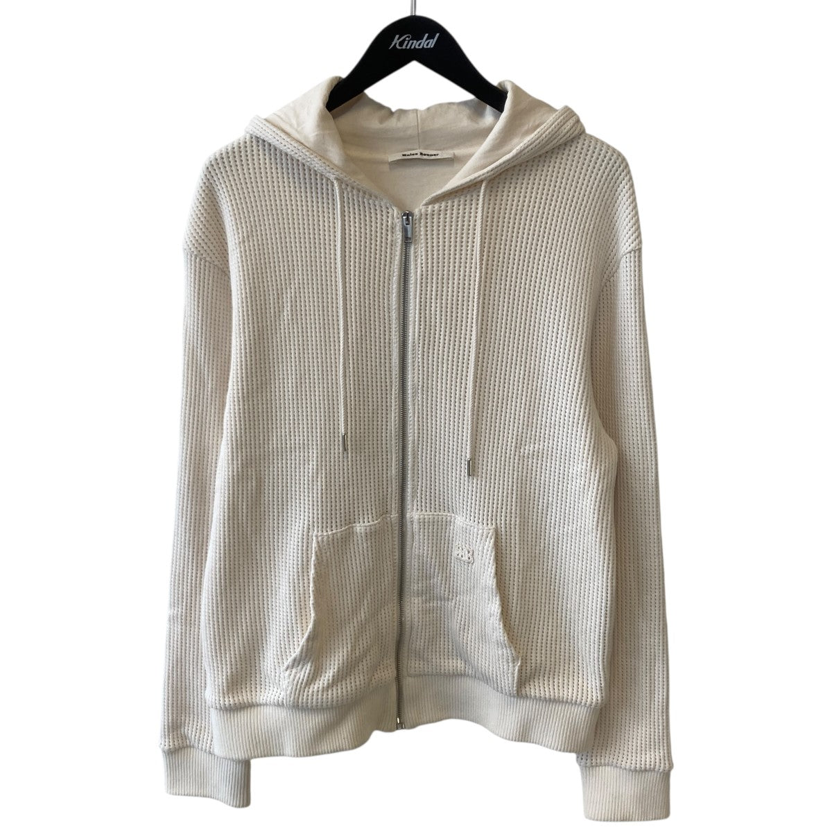 WALES BONNER Stereo Hoodie Ivoryジップパーカー 古着・中古-1枚目のアイテム画像