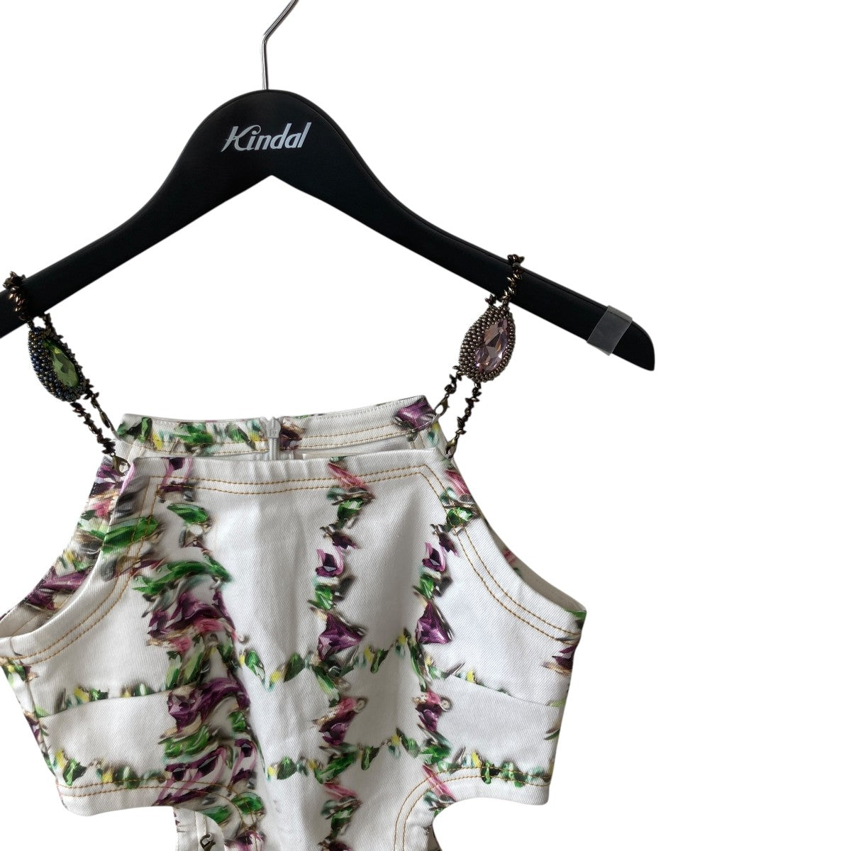 BIJOUX JEWEL STRAP DRESS花柄キャミワンピース