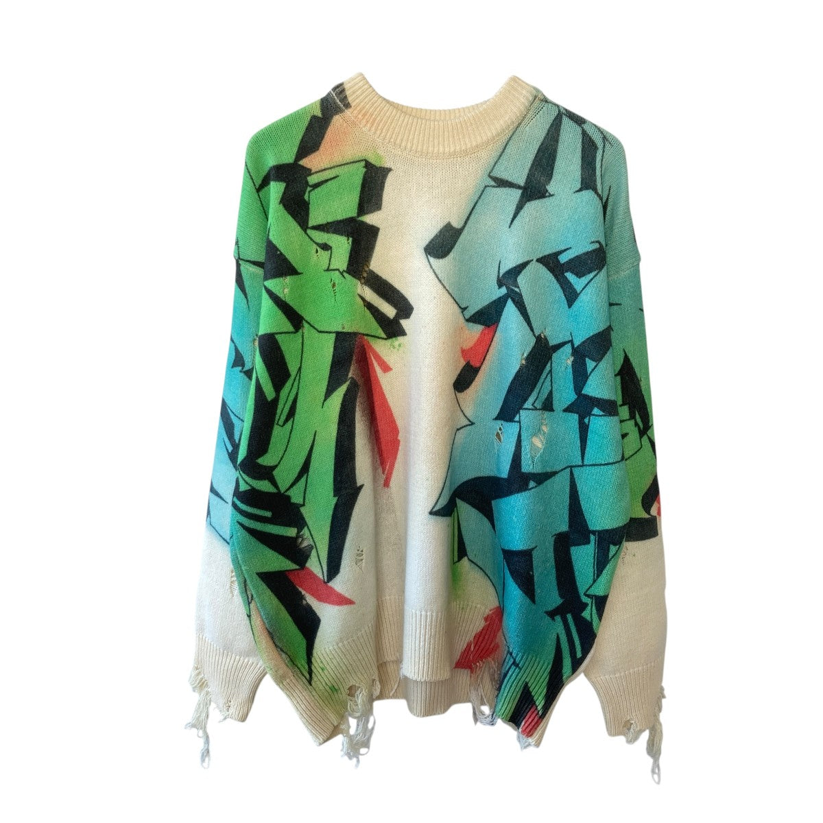 Children of the discordance 23SSPIECE PRINTED KNIT POニットセーターCOTDKN-661 古着・中古-1枚目のアイテム画像