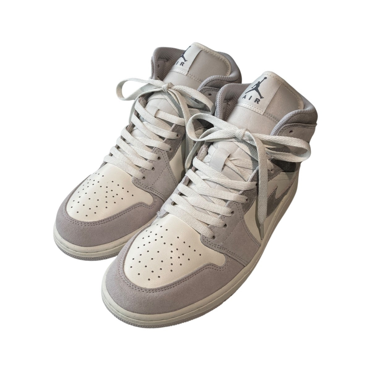 NIKE Air Jordan 1 Mid SE Neutral GreyハイカットスニーカーFQ7720-002 古着・中古-1枚目のアイテム画像