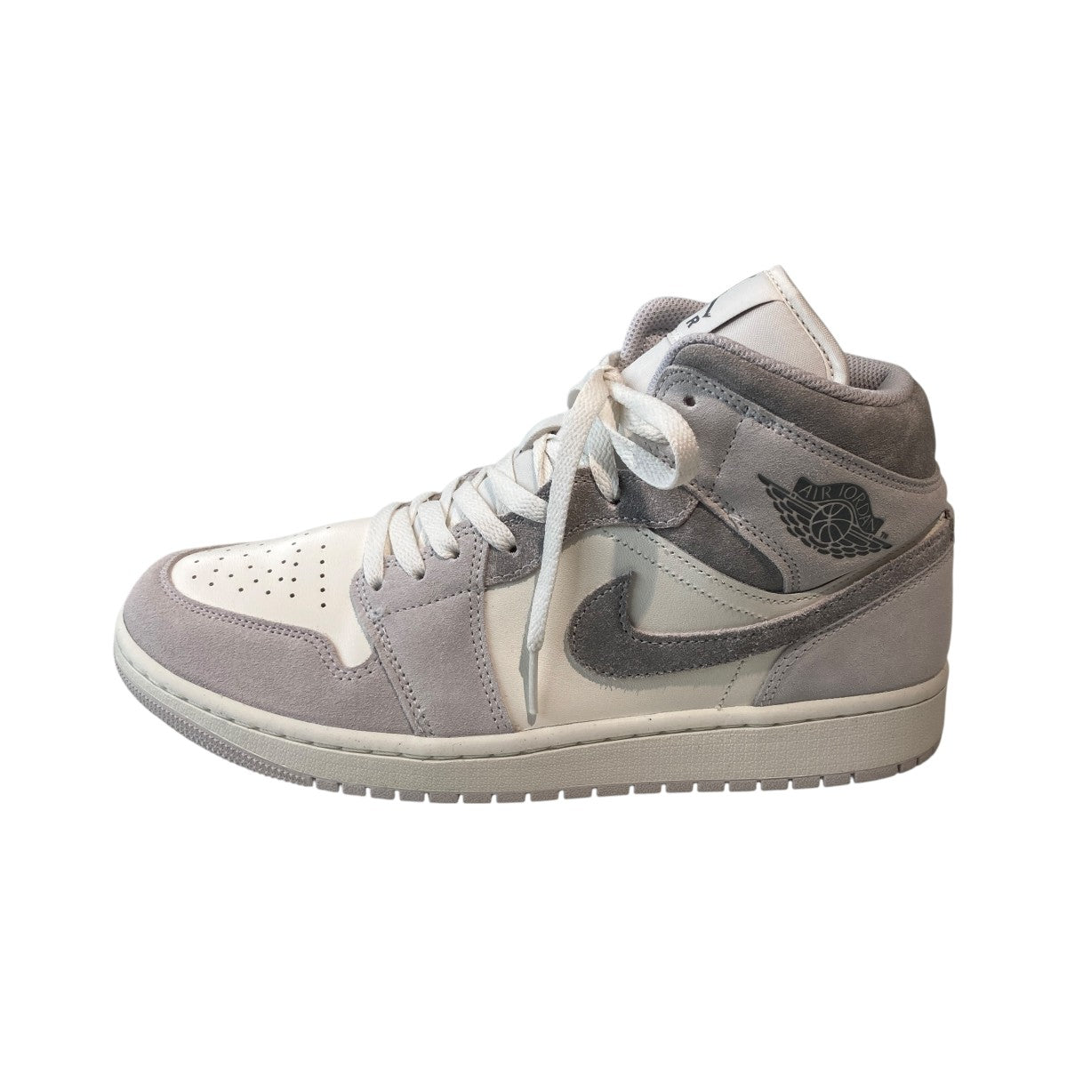 NIKE Air Jordan 1 Mid SE Neutral GreyハイカットスニーカーFQ7720-002 古着・中古-2枚目のアイテム画像