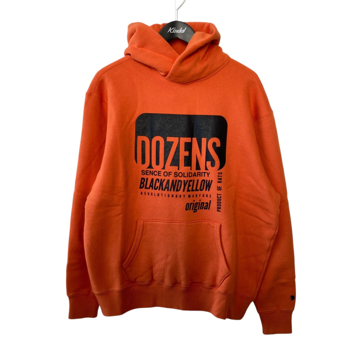 RATS CROSS NECK HOODIE BLACK TAGプルオーバーパーカー23 RTC-1201 古着・中古-1枚目のアイテム画像