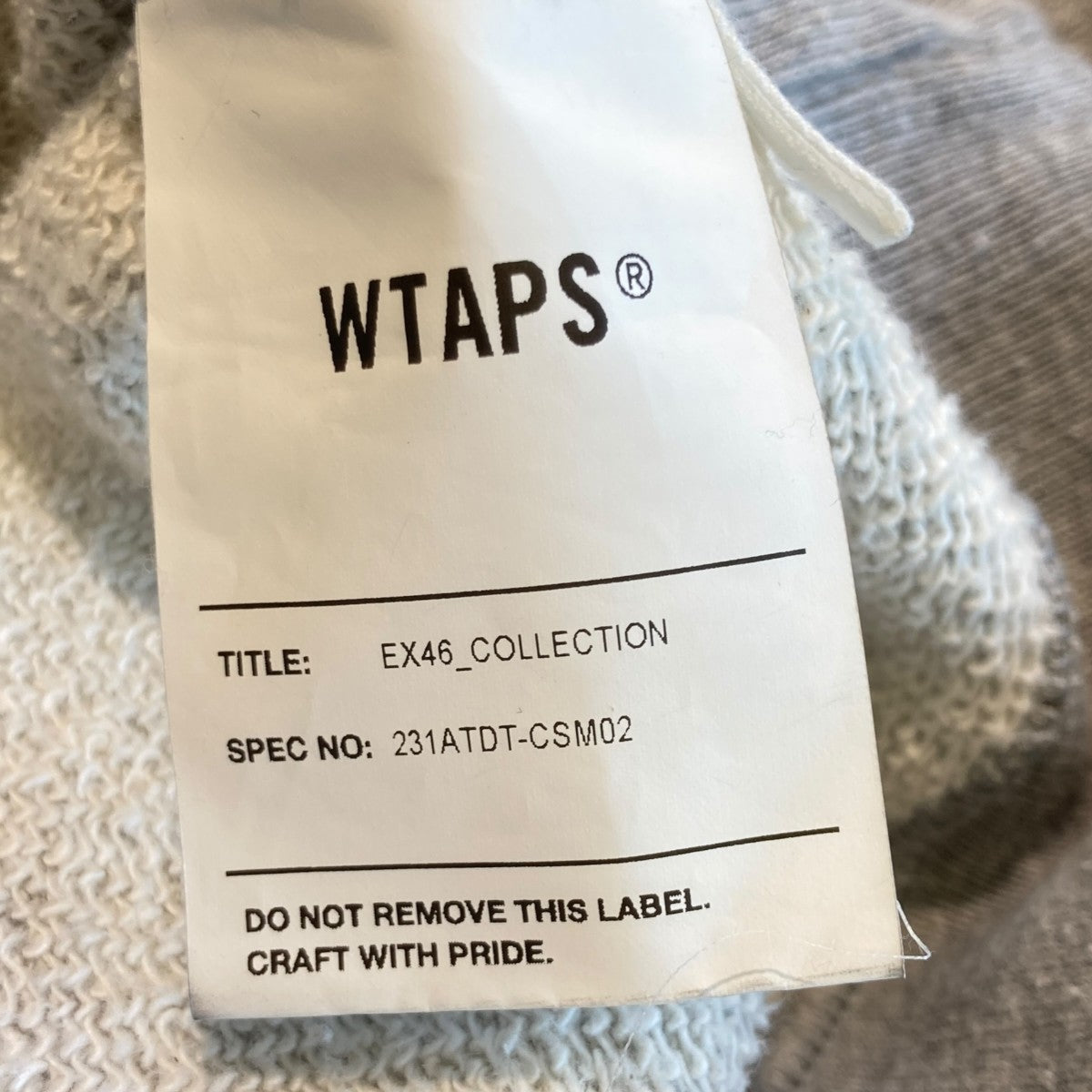 WTAPS クルーネック スウェットトレーナー231ATDT-CSM02 古着・中古-9枚目のアイテム画像