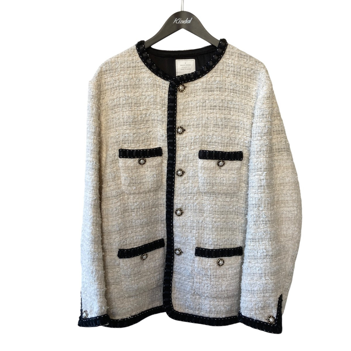 READYMADE TWEED JACKETツイードジャケットRE-TW-WH-00-01-263 古着・中古-1枚目のアイテム画像