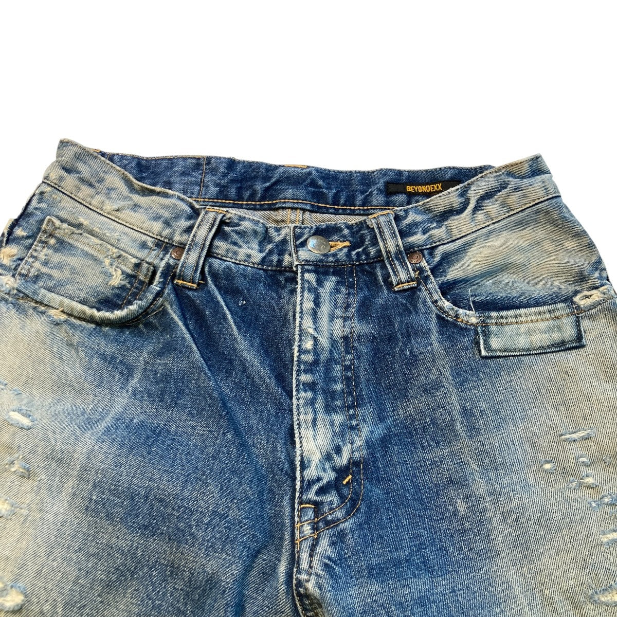 DAMEGED DENIM PANTSデニムパンツ