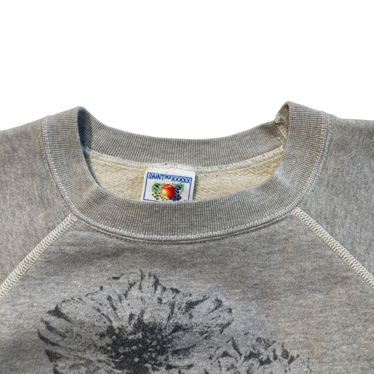 SAINT MICHAEL 24AWCREW SWEAT FLOWER POPPYトレーナーSM-YS1-0000-032 古着・中古-6枚目のアイテム画像