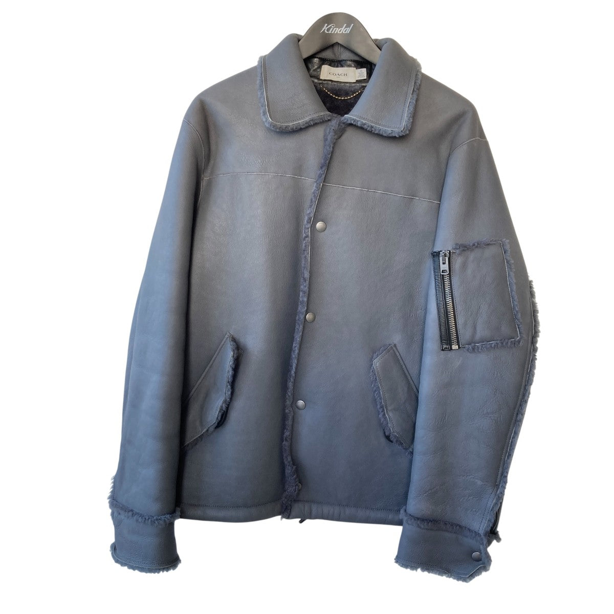 SHEARLING SNAP FRONT JACKETムートンジャケット