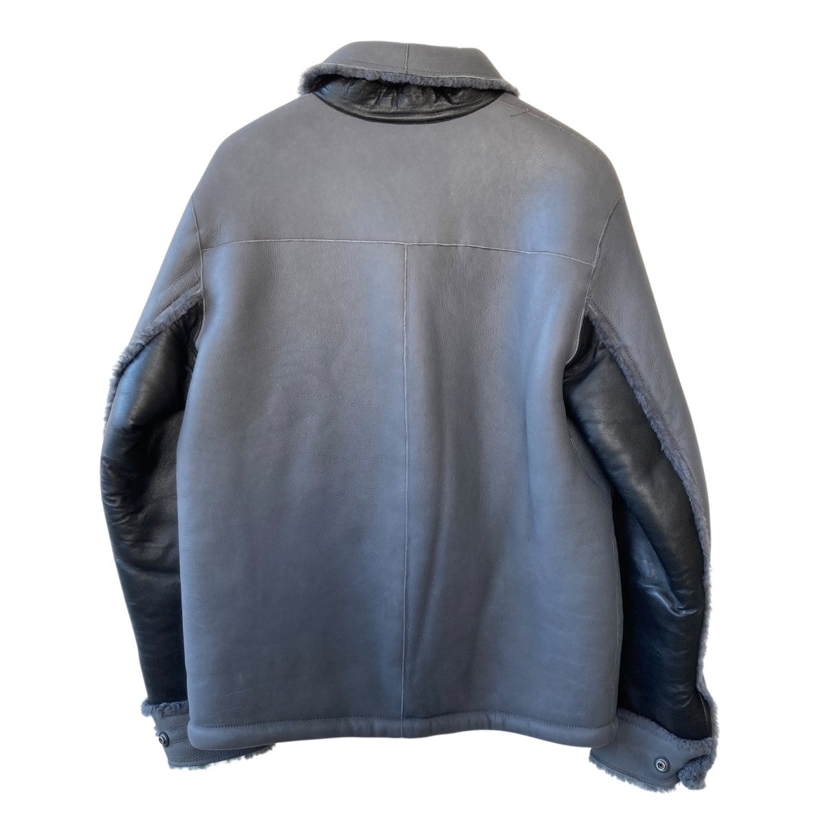 SHEARLING SNAP FRONT JACKETムートンジャケット