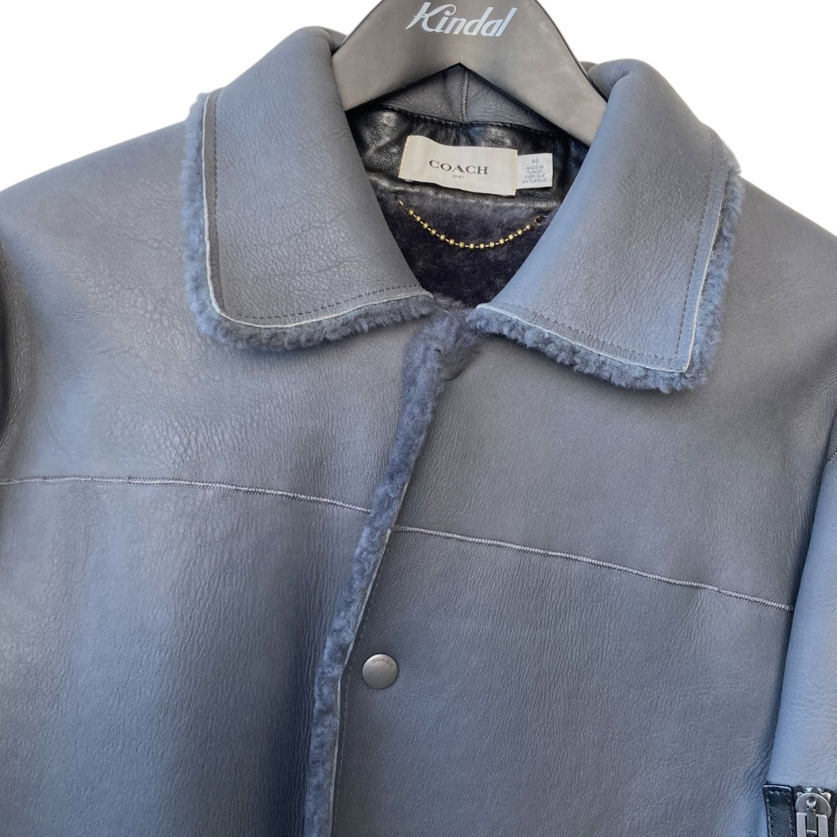 SHEARLING SNAP FRONT JACKETムートンジャケット