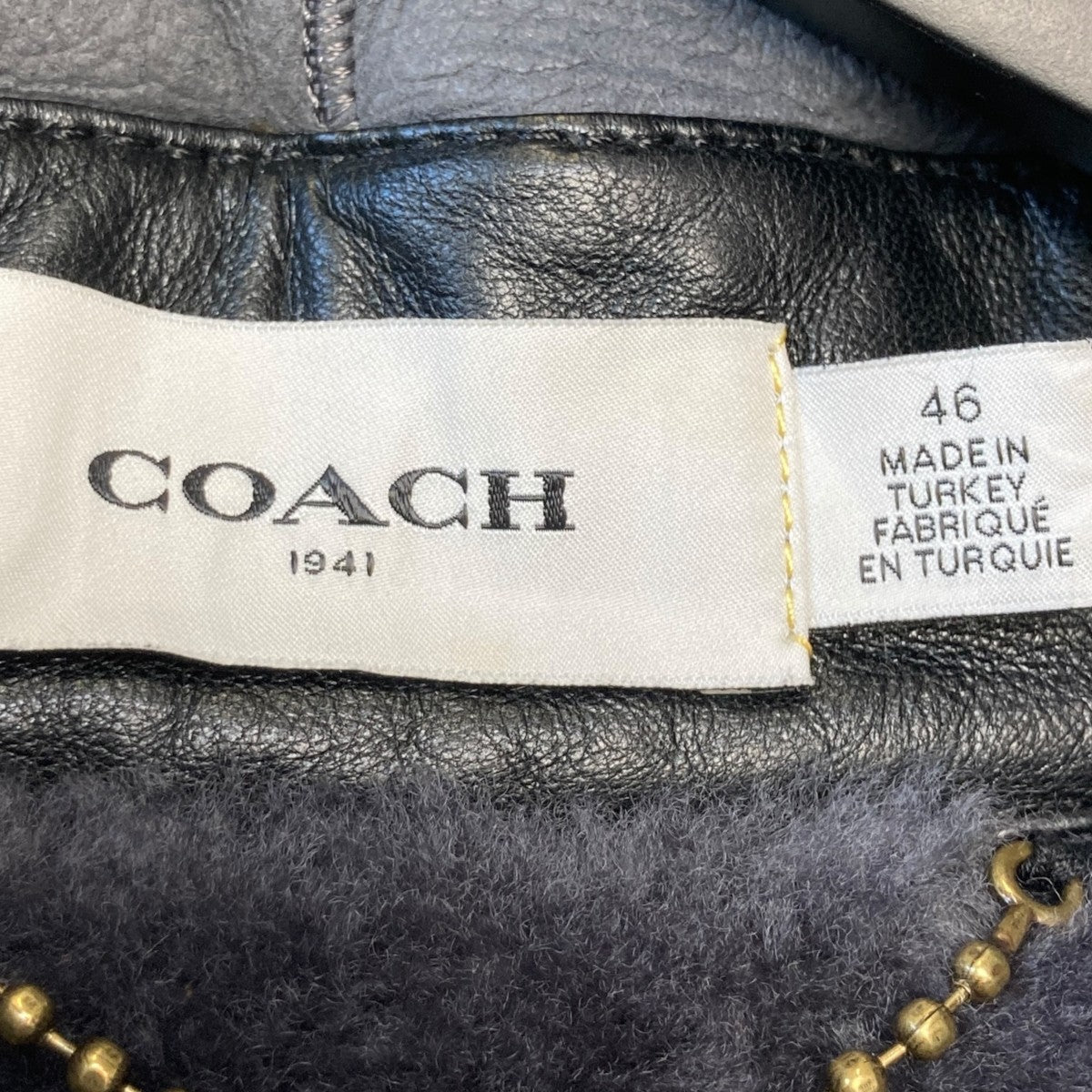 SHEARLING SNAP FRONT JACKETムートンジャケット