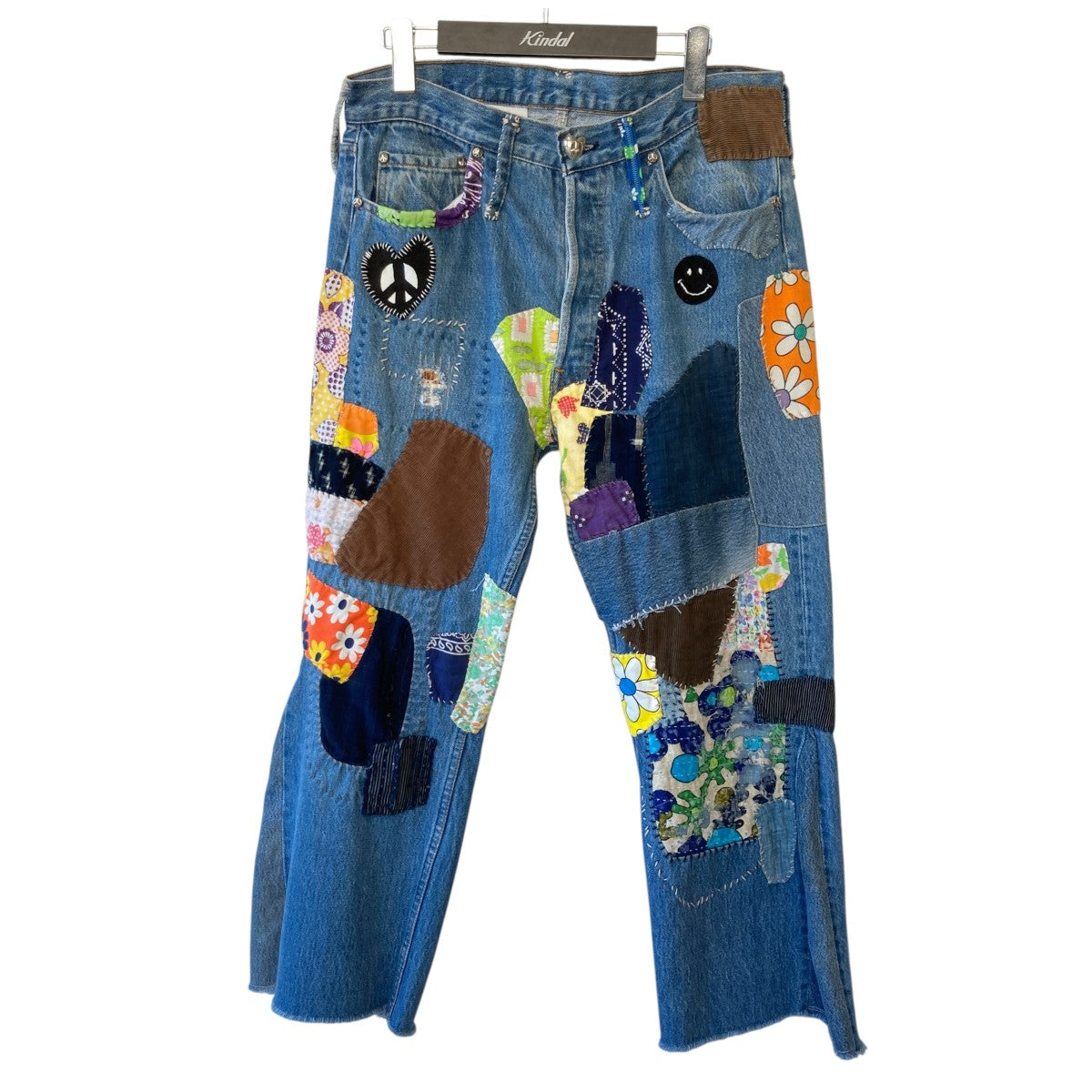 READYMADE HIPPIE DENIM BLUEアップサイクルジーンズ デニムパンツRE-CO-BL-00-00-270 古着・中古-1枚目のアイテム画像