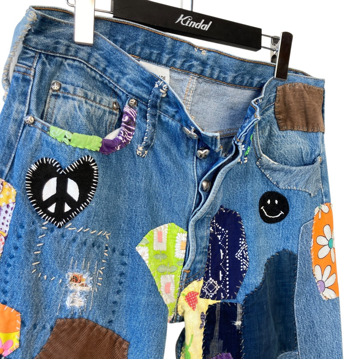 READYMADE HIPPIE DENIM BLUEアップサイクルジーンズ デニムパンツRE-CO-BL-00-00-270 古着・中古-3枚目のアイテム画像