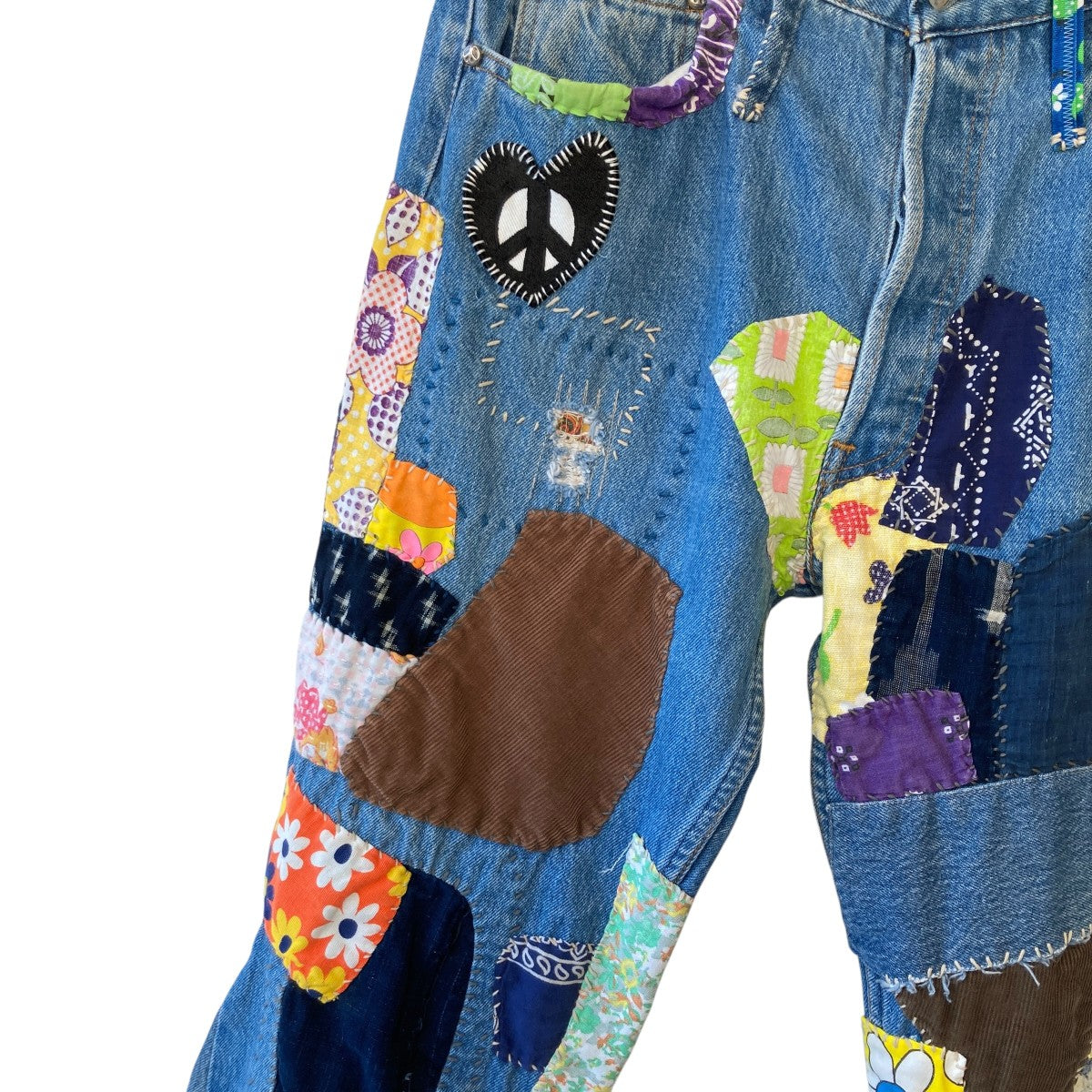 READYMADE HIPPIE DENIM BLUEアップサイクルジーンズ デニムパンツRE-CO-BL-00-00-270 古着・中古-5枚目のアイテム画像