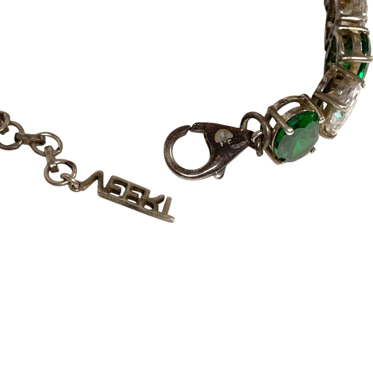 THE Clear and Green Tennis Braceletブレスレット