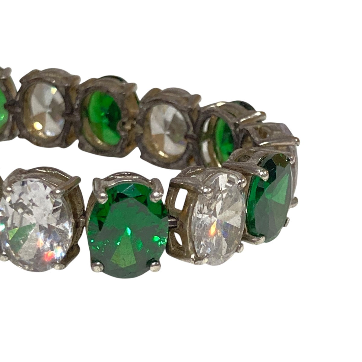 THE Clear and Green Tennis Braceletブレスレット