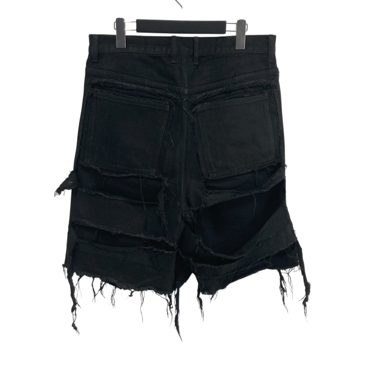 NO MASS PROD 05GLM BROKEN DENIMハーフパンツ 古着・中古-2枚目のアイテム画像
