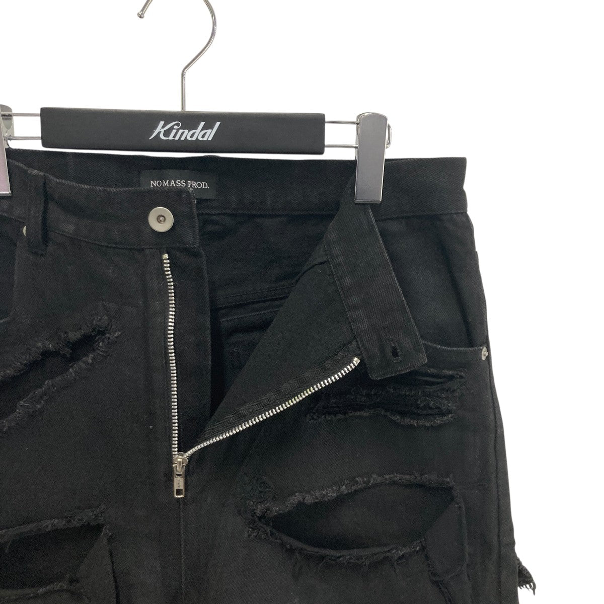 NO MASS PROD 05GLM BROKEN DENIMハーフパンツ 古着・中古-3枚目のアイテム画像