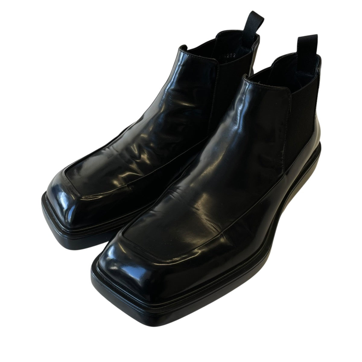 PRADA Brushed Leather Chelsea Bootsサイドゴアレザーブーツ2TG222 古着・中古-1枚目のアイテム画像