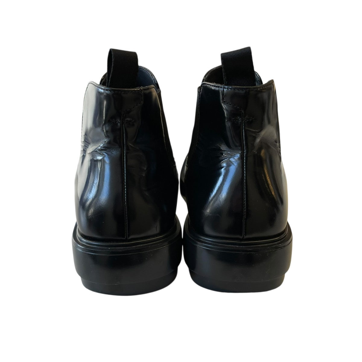 PRADA Brushed Leather Chelsea Bootsサイドゴアレザーブーツ2TG222 古着・中古-4枚目のアイテム画像