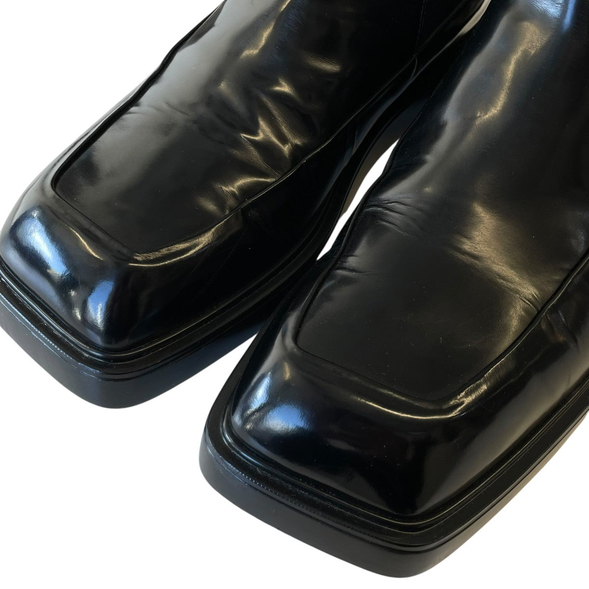 PRADA Brushed Leather Chelsea Bootsサイドゴアレザーブーツ2TG222 古着・中古-6枚目のアイテム画像