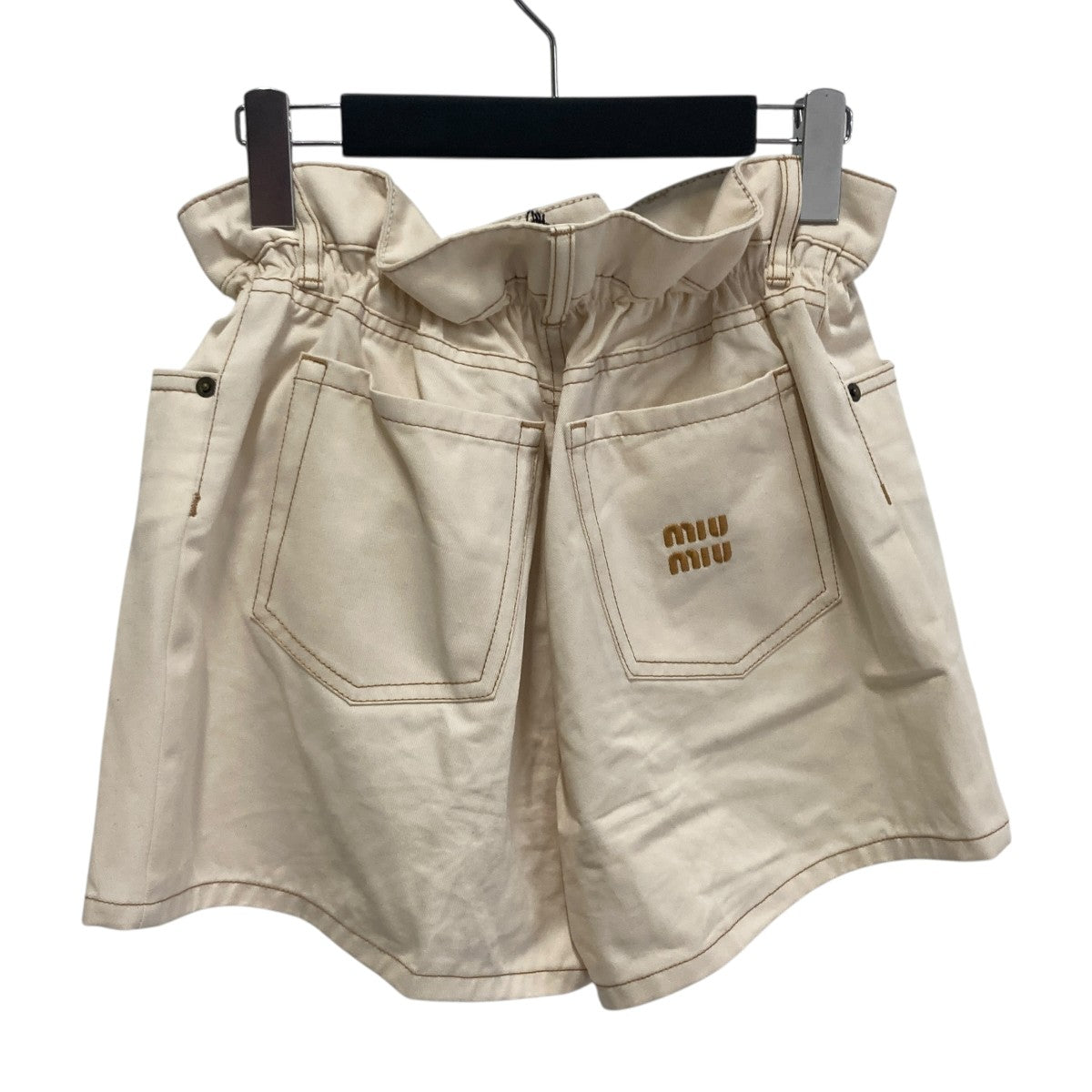 MIU MIU(ミュウミュウ) ショートパンツGWP424 GWP424 アイボリー