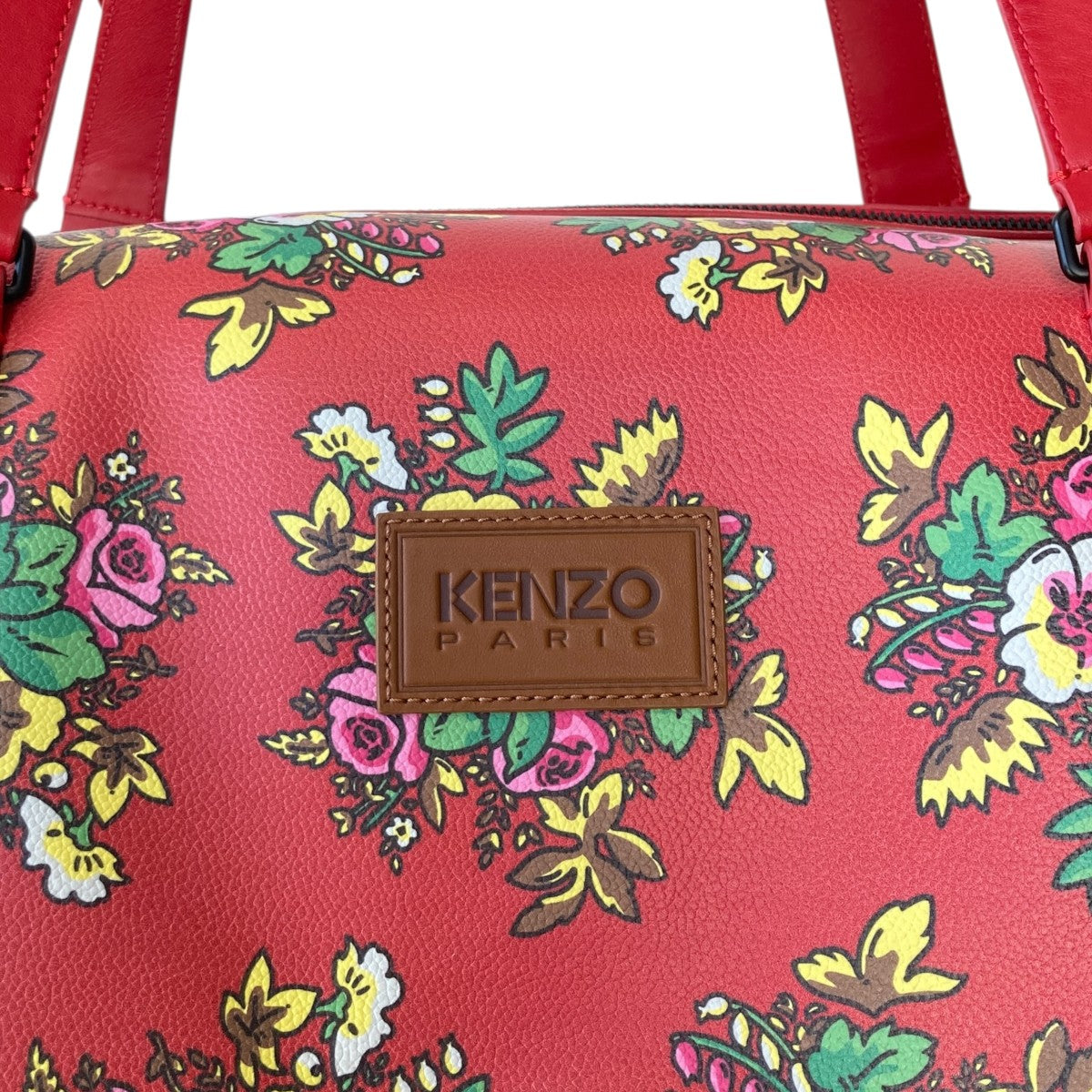 KENZO(ケンゾー) 花柄ボストンバッグ レッド｜【公式】カインドオル