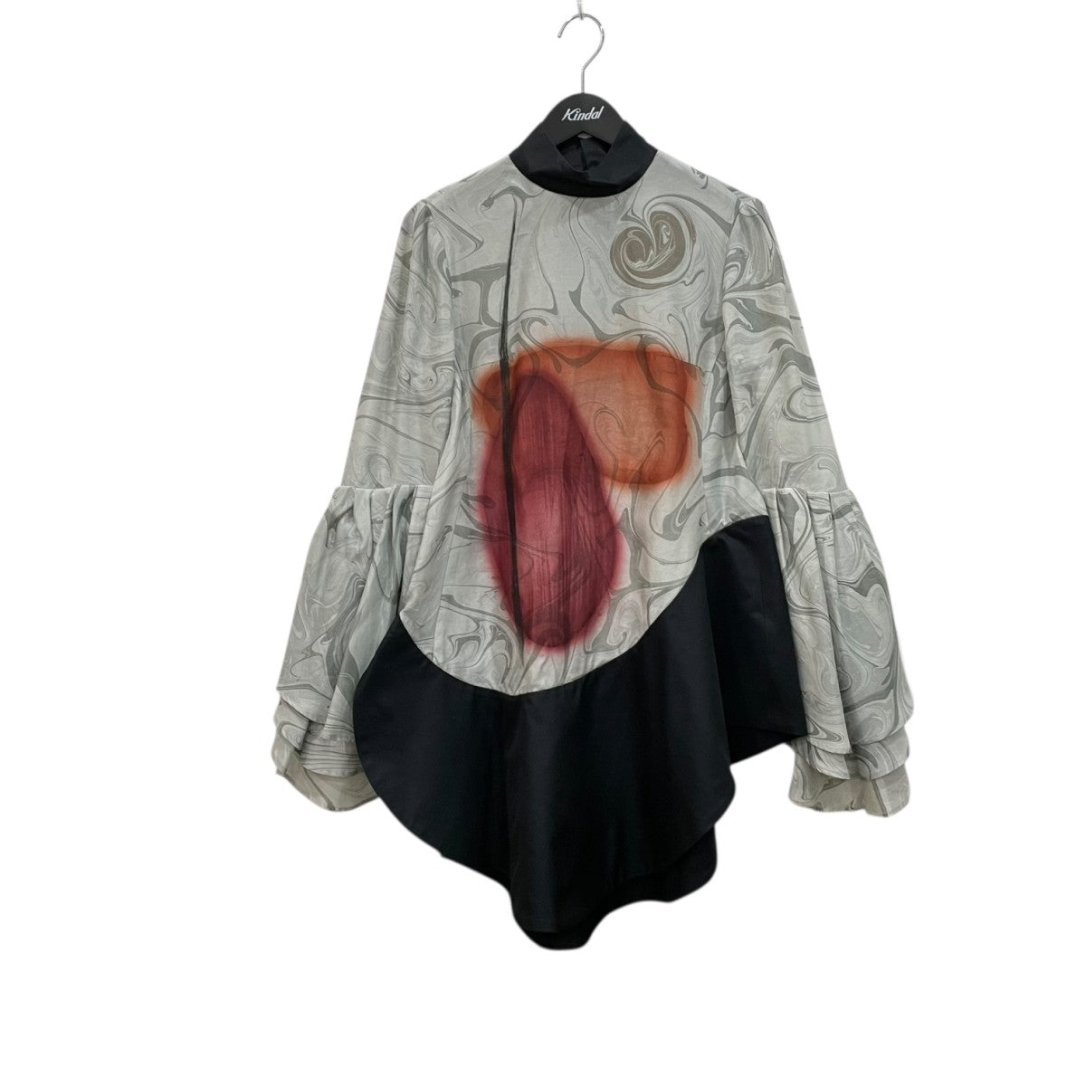 mame kurogouchi Silk Wool Marbling TunicチュニックMM25FW-SH079 古着・中古-1枚目のアイテム画像