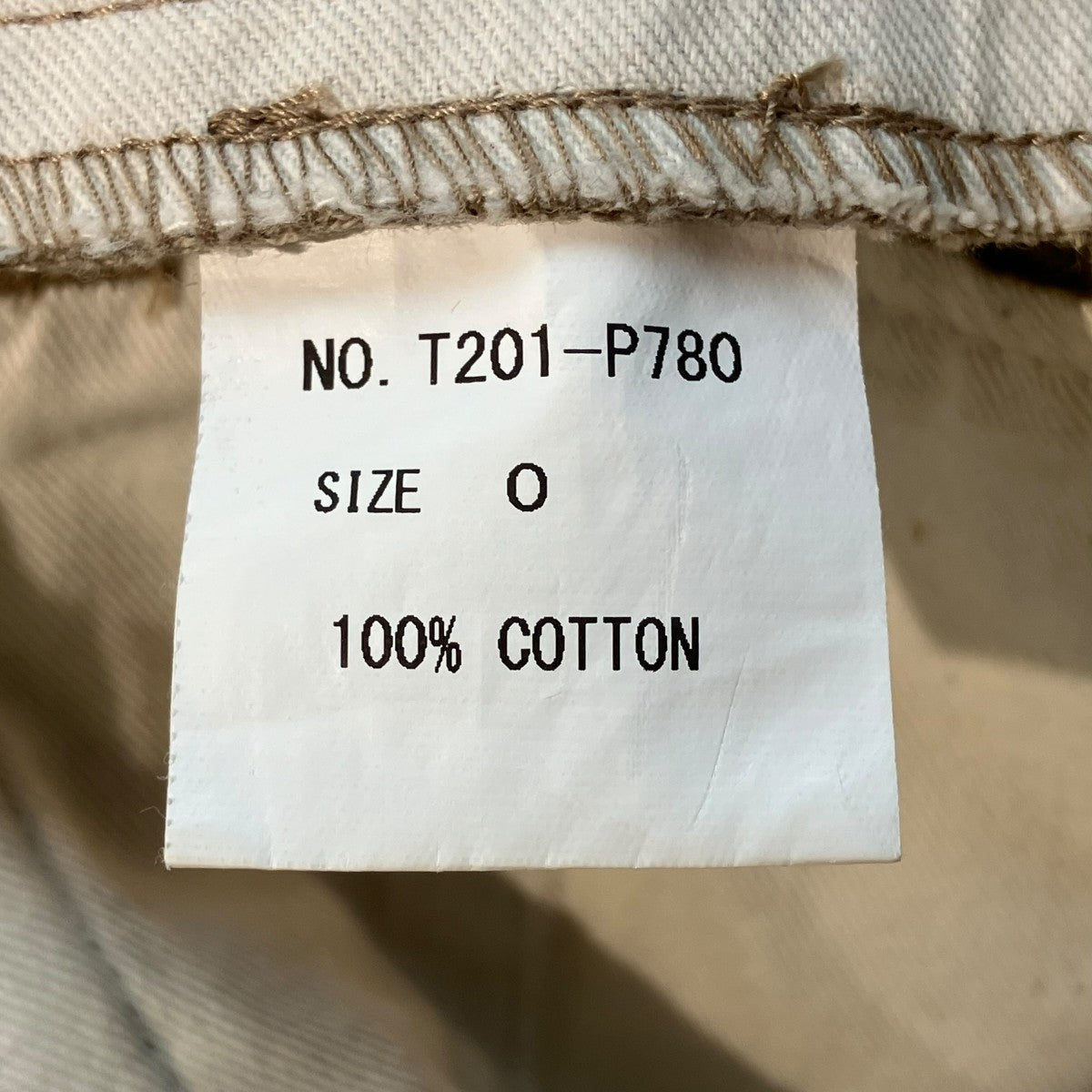 CHINO TROUSERチノパンT201-P780