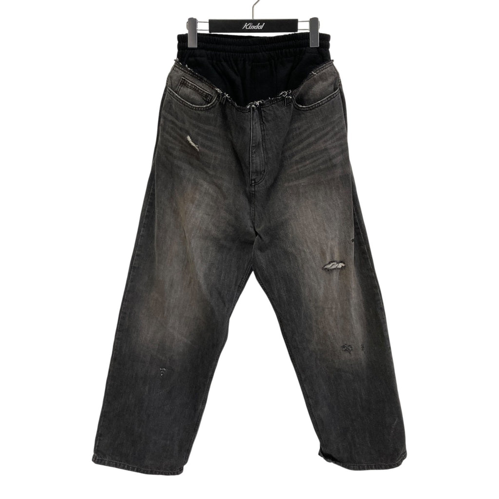 WE11DONE(ウェルダン) 26SSSWEATPANTS LAYERED DENIM PANTSデニム 