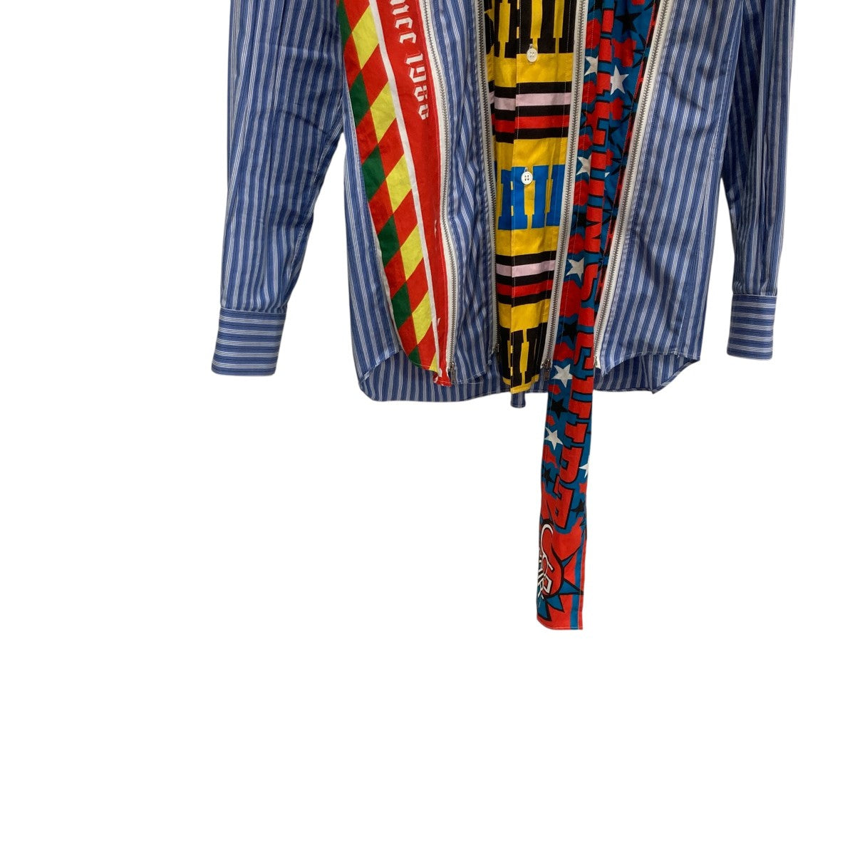 COMME des GARCONS SHIRT 25AWyarn dyed cotton stripe x cotton poplin print (SH)ストライプシャツFP-B012 古着・中古-4枚目のアイテム画像
