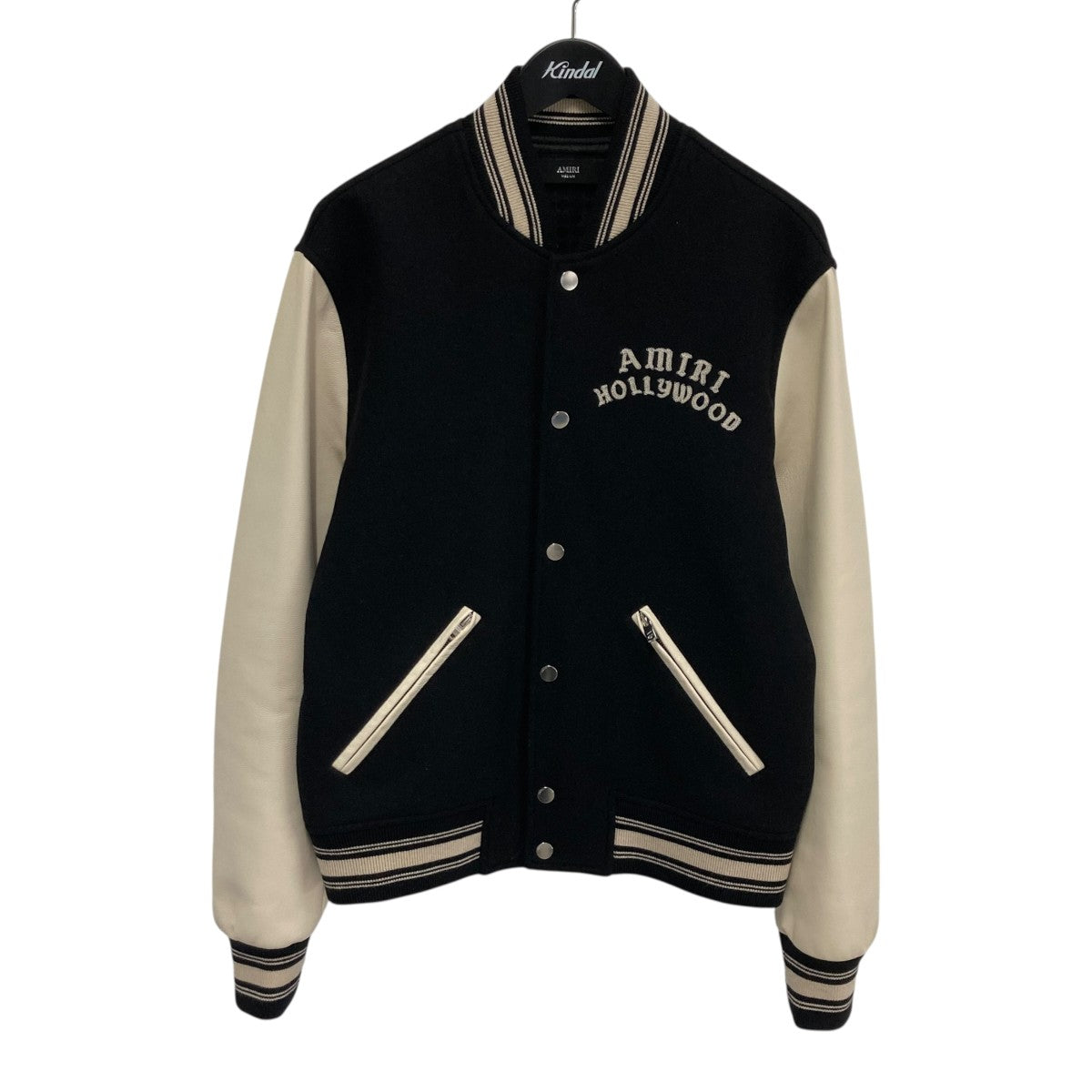 AMIRI HOLLYWOOD BOMBERスタジャンSRAMOUBB1066SMRW000 古着・中古-1枚目のアイテム画像