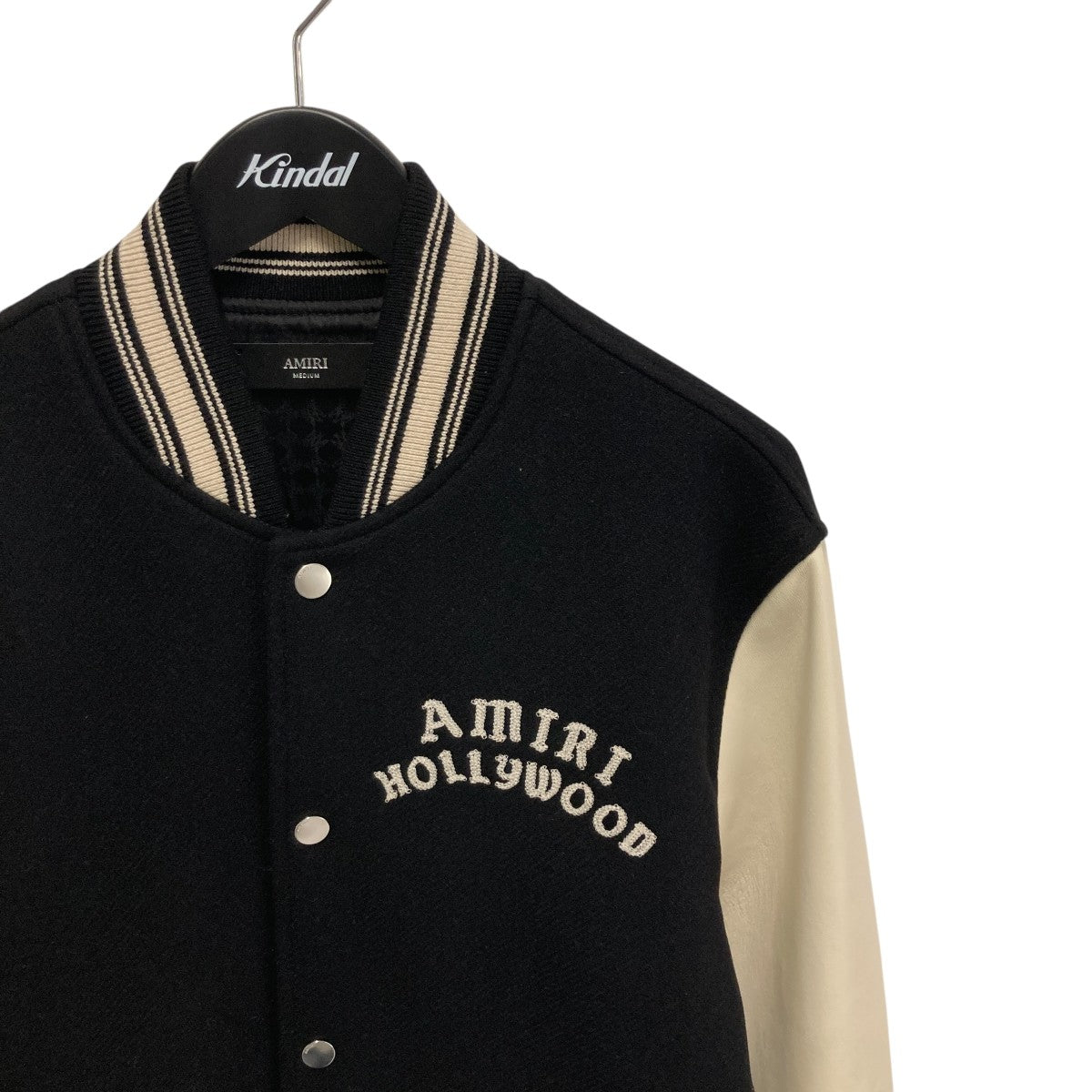 AMIRI HOLLYWOOD BOMBERスタジャンSRAMOUBB1066SMRW000 古着・中古-3枚目のアイテム画像