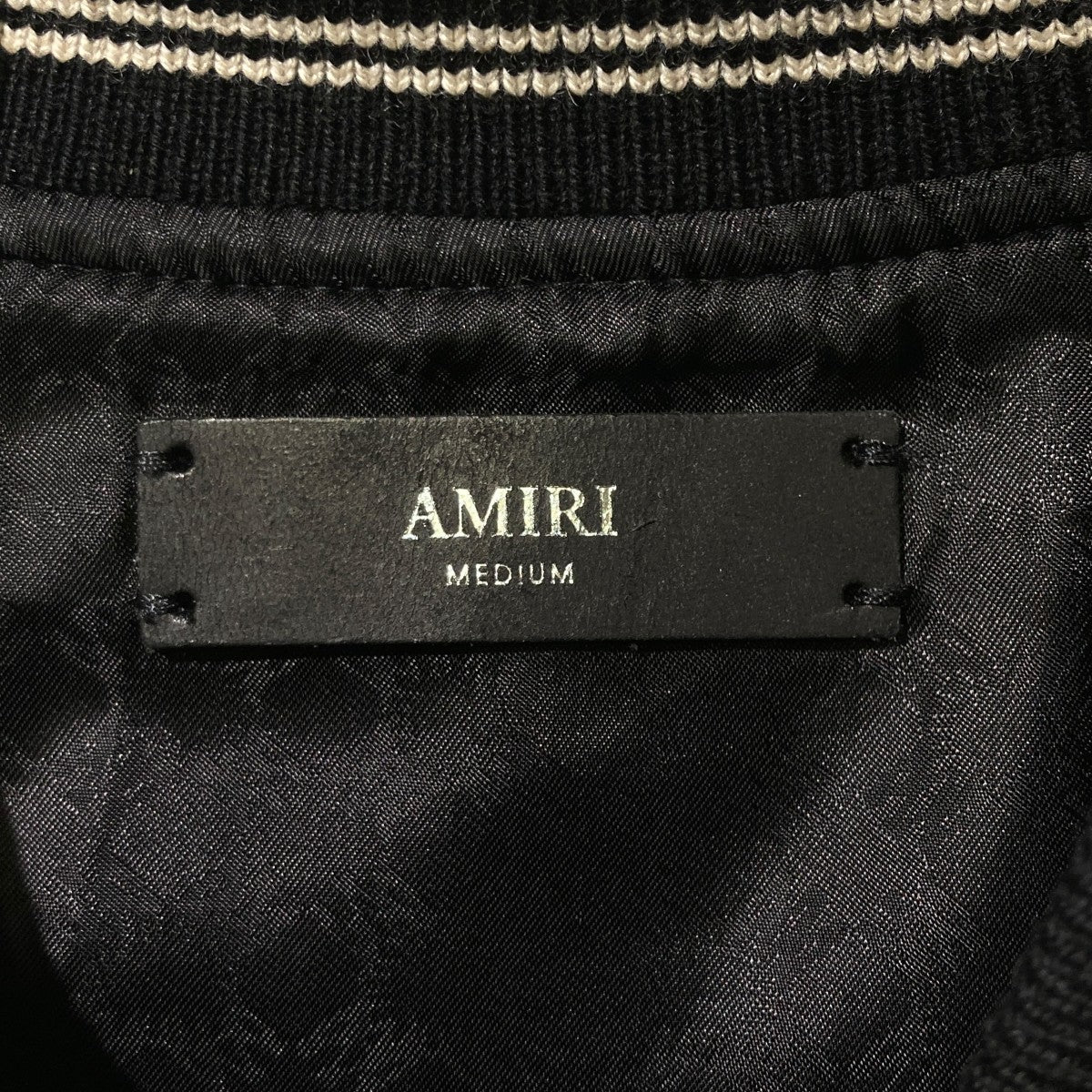 AMIRI HOLLYWOOD BOMBERスタジャンSRAMOUBB1066SMRW000 古着・中古-5枚目のアイテム画像