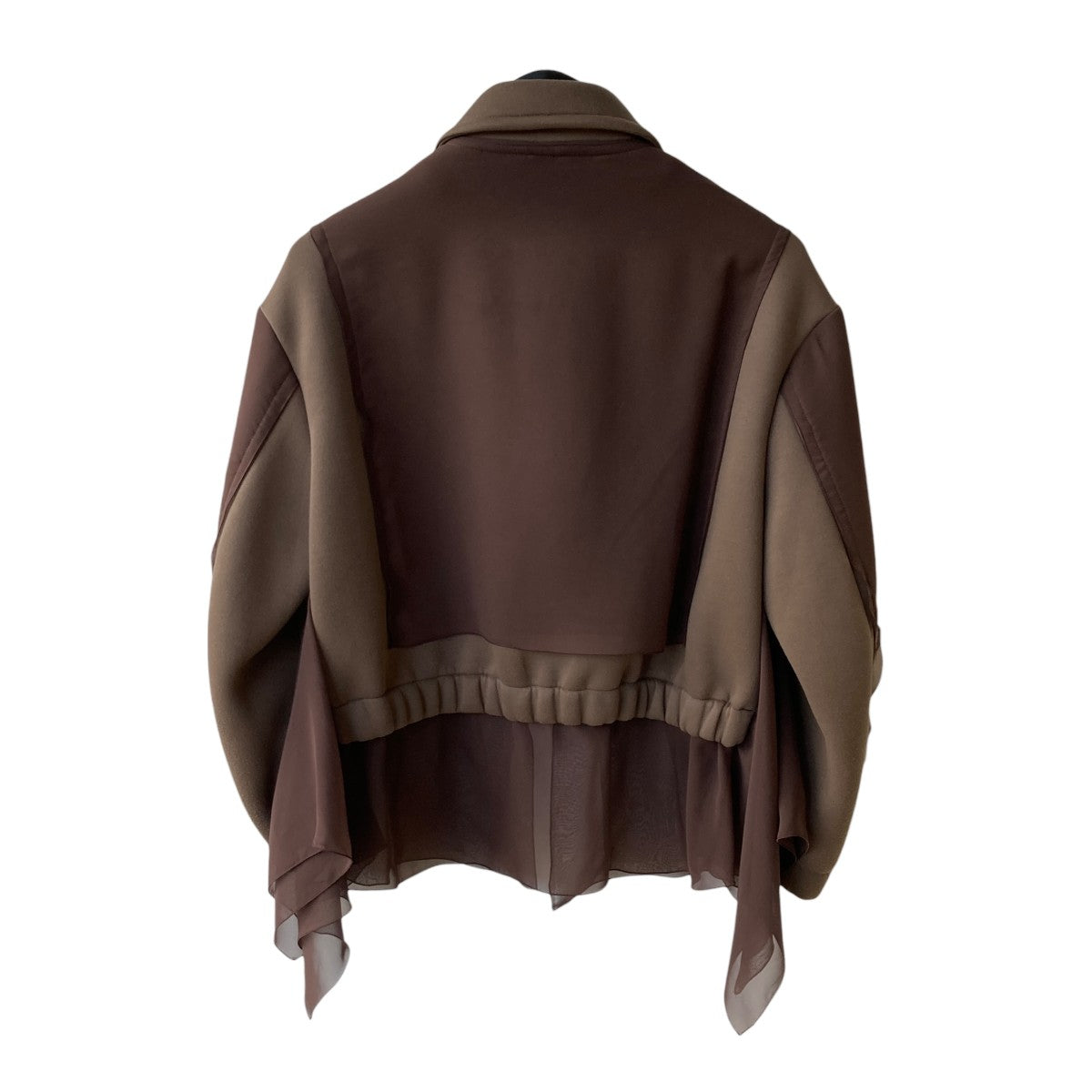 UNDERCOVER 25AWジョーゼット切り替えジップアップブルゾンUP2E1205 古着・中古-2枚目のアイテム画像