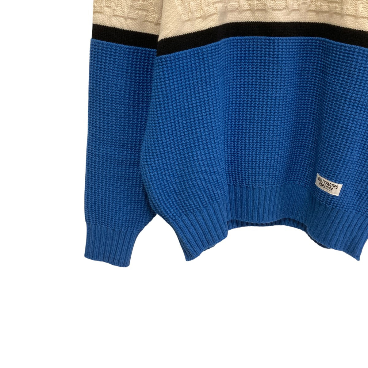 WACKO MARIA 24AWLOGO JACQUARD KNITニット24FW-WMK-KN05 古着・中古-4枚目のアイテム画像