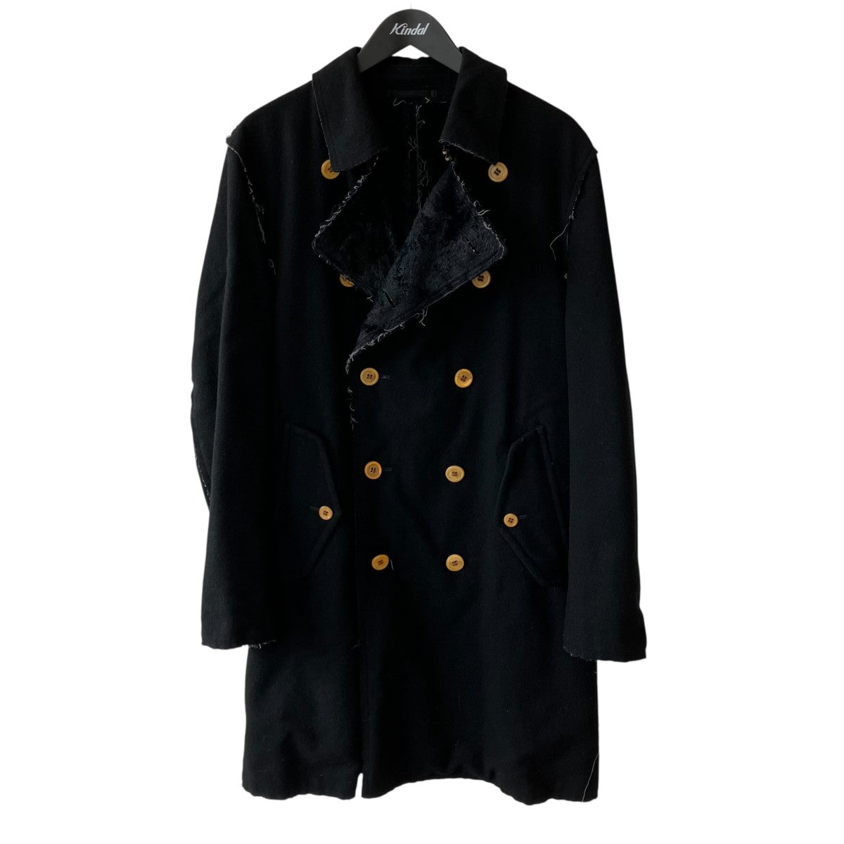 COMME des GARCONS HOMME PLUS 縮絨コートダブルロングコートpg-C009 古着・中古-1枚目のアイテム画像