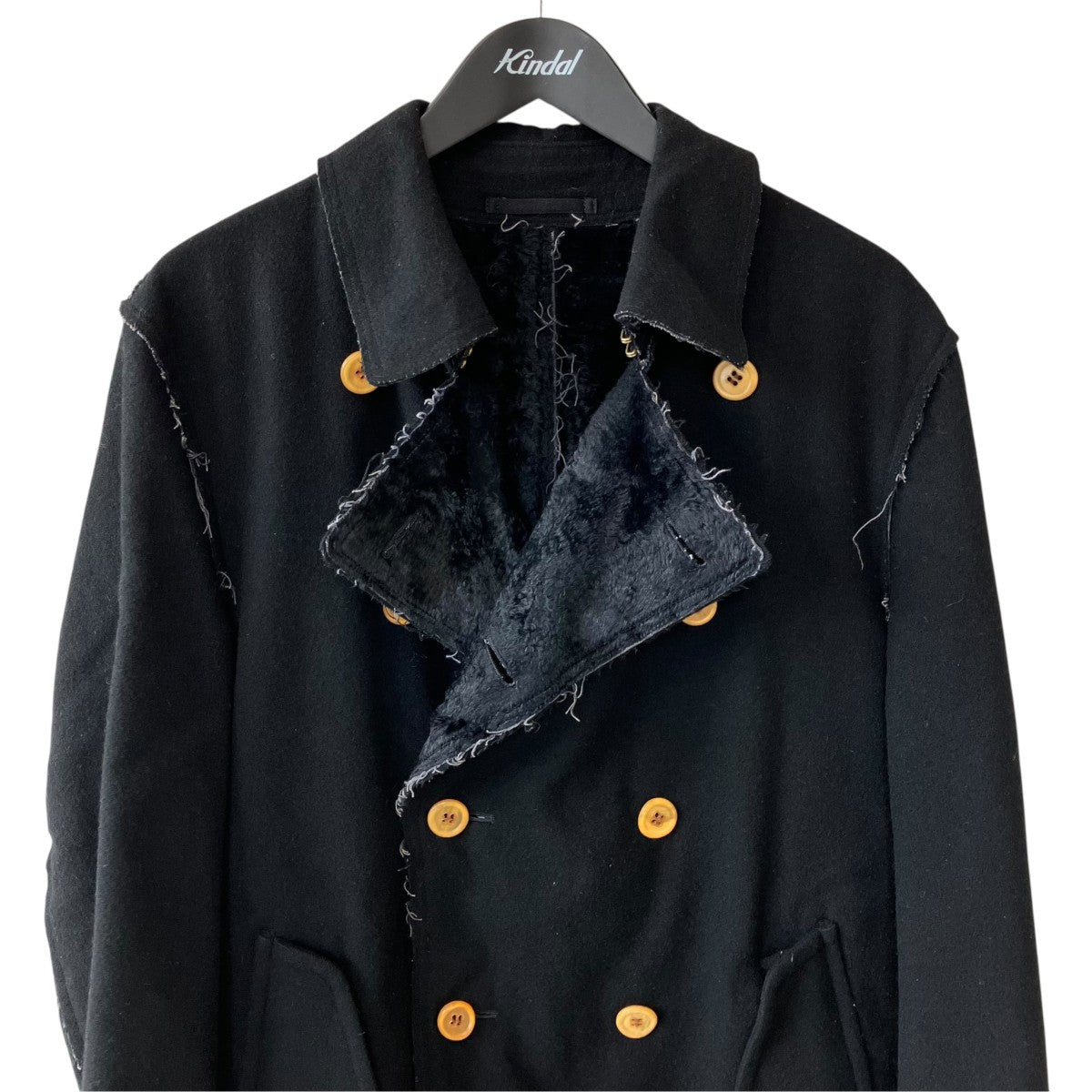 COMME des GARCONS HOMME PLUS 縮絨コートダブルロングコートpg-C009 古着・中古-2枚目のアイテム画像