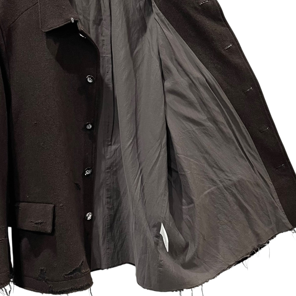 24AW ダメージ加工ツイードジャケット TWEED CRASH JACKET ツイードクラッシュジャケット ANC-JK37