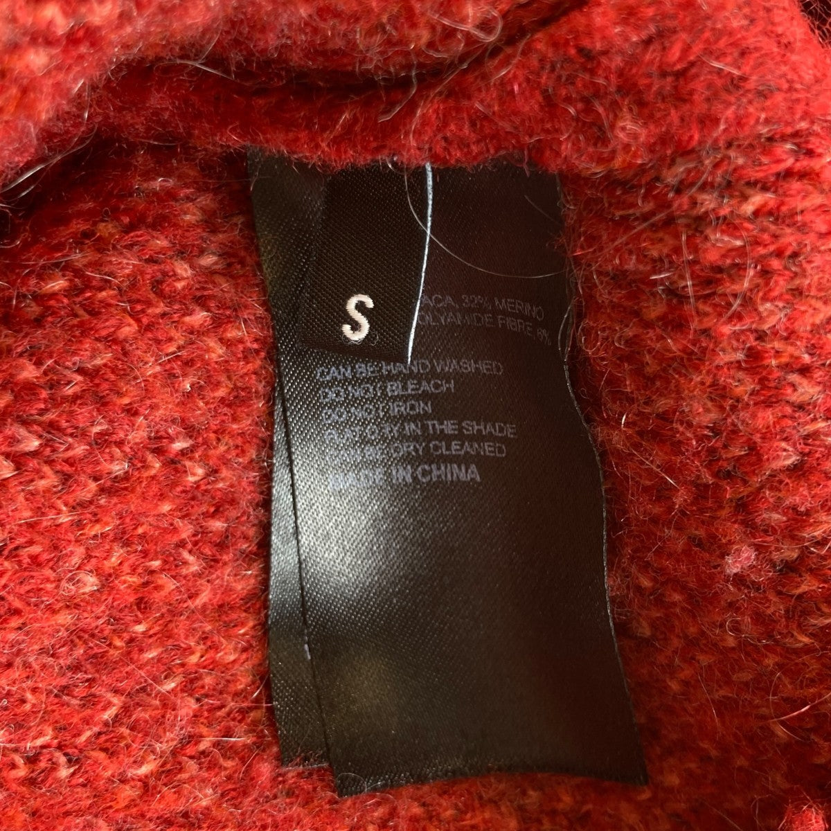 BRUSHED MOHAIR V NECKモヘアニット