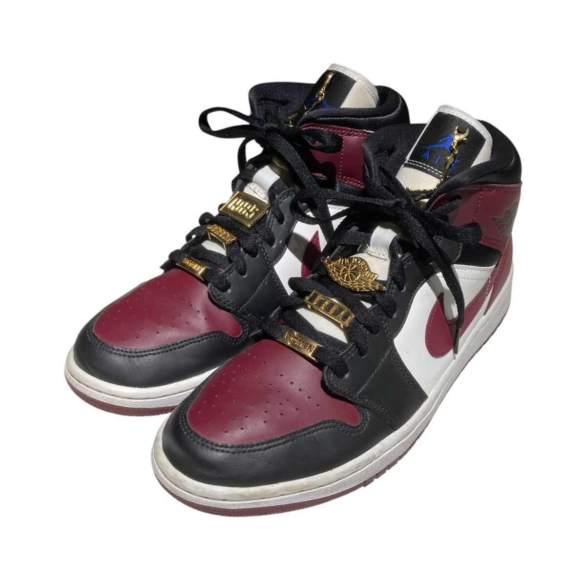NIKE Air Jordan 1 Mid Dark BeetrootハイカットスニーカーCZ4385-016 古着・中古-1枚目のアイテム画像