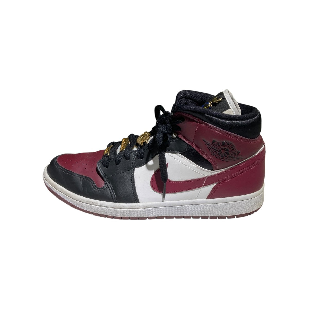 NIKE Air Jordan 1 Mid Dark BeetrootハイカットスニーカーCZ4385-016 古着・中古-2枚目のアイテム画像