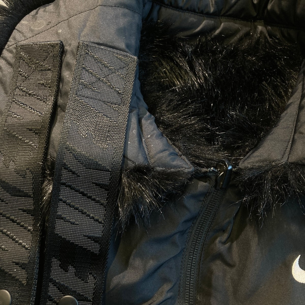 Reversible Faux Fur Coat JacketフェイクファージャケットAQ9225-010