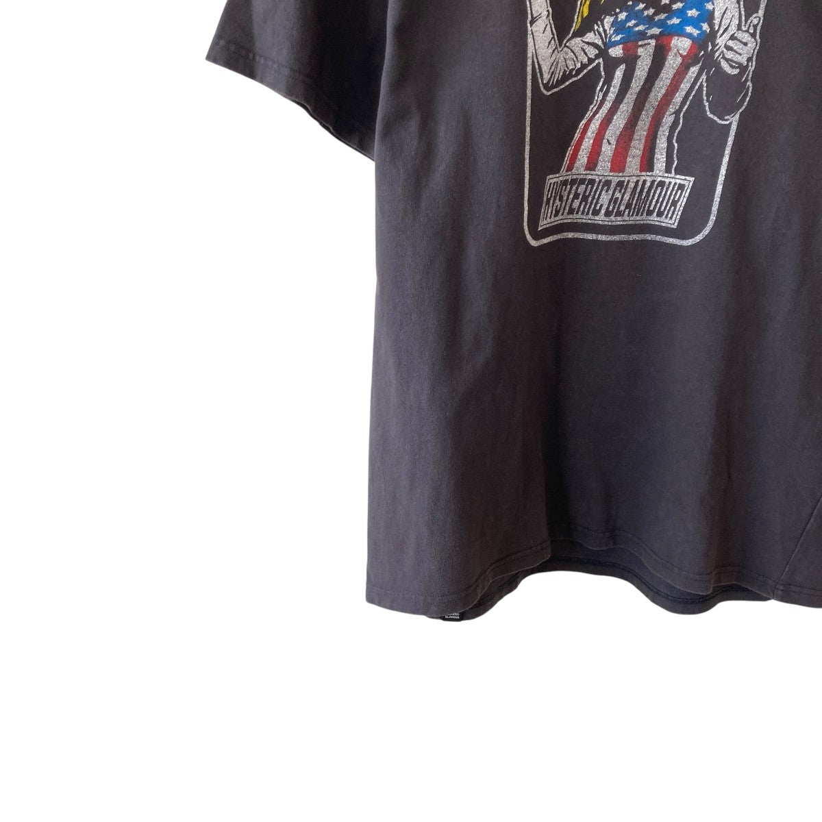 Hysteric Glamour 24SSCHECKER FLAG半袖Tシャツ02233CT12 古着・中古-4枚目のアイテム画像