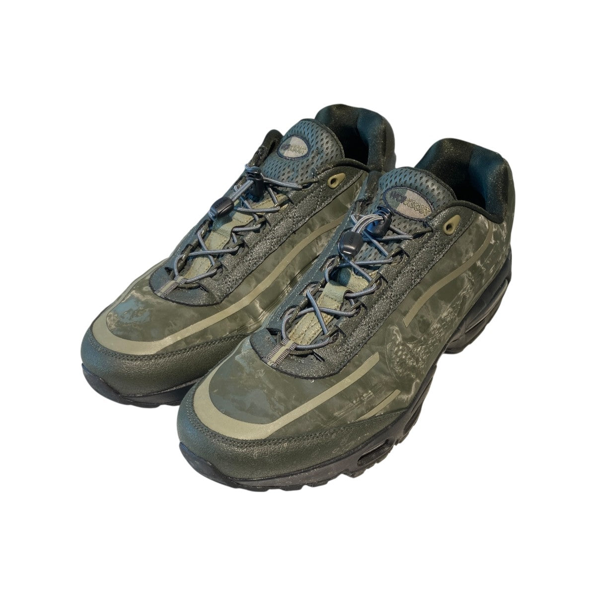 NIKE Worksout Air Max 95 Big Bubble Uniform／Medium Olive and SequoiaスニーカーHQ0263-300 古着・中古-1枚目のアイテム画像