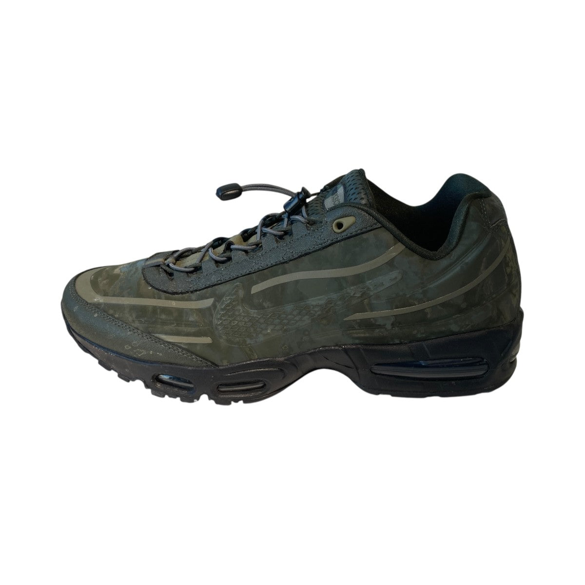NIKE Worksout Air Max 95 Big Bubble Uniform／Medium Olive and SequoiaスニーカーHQ0263-300 古着・中古-2枚目のアイテム画像