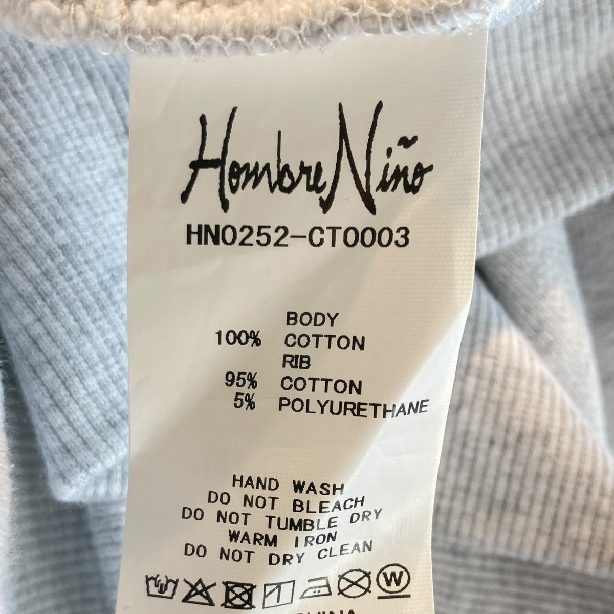 Hombre Nino PULLOVER HOODIEプルオーバーパーカーHN0252-CT0003 古着・中古-6枚目のアイテム画像