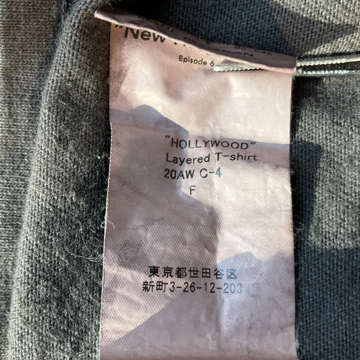 DAIRIKU 19AWHOLLYWOOD Layered T-Shirtロングカットソー20AW C-4 古着・中古-5枚目のアイテム画像