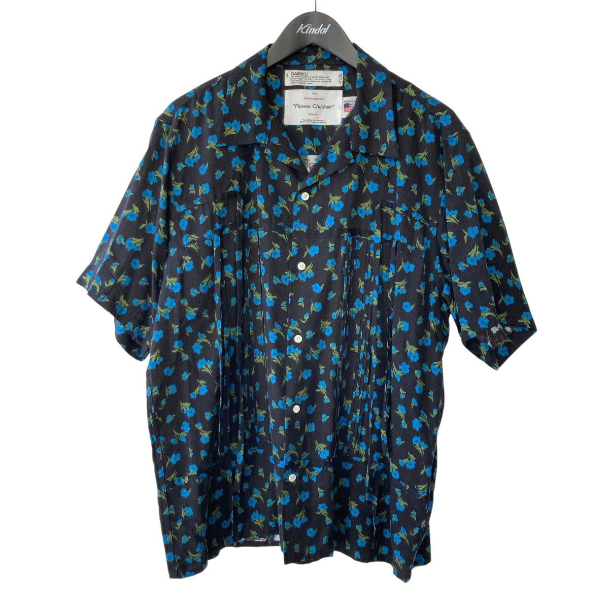 DAIRIKU 21SSOpen Collar Shirt総柄半袖シャツ21SS S-4 古着・中古-1枚目のアイテム画像
